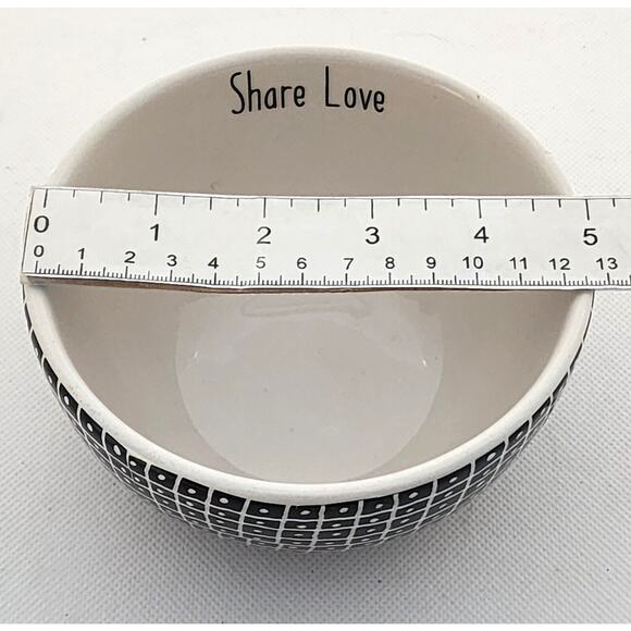 BOWLS-SOUP/CEREAL/NOODLES-Black White-Inspirational Messages-Abstract-Set of 2 - Picture 10 of 12